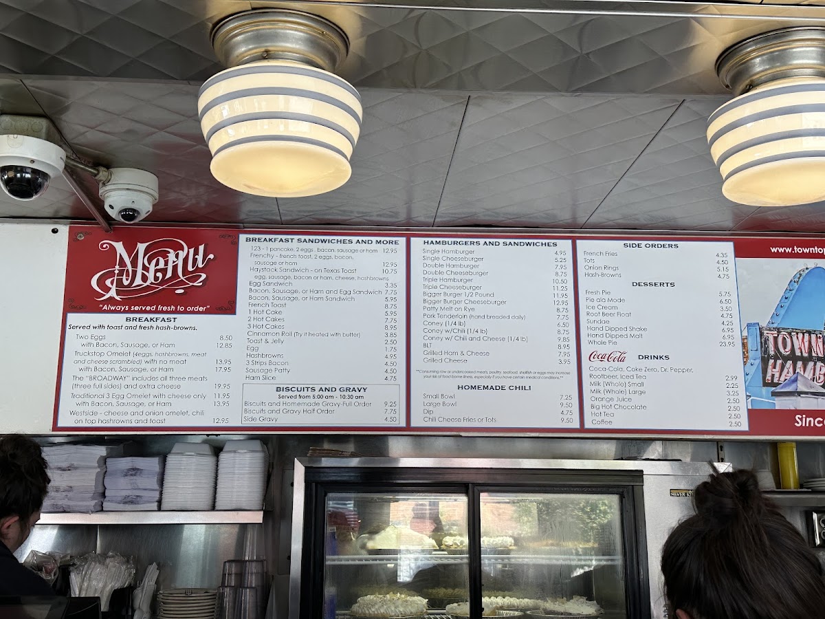 Town Topic Hamburgers Broadway Menu - Image 2